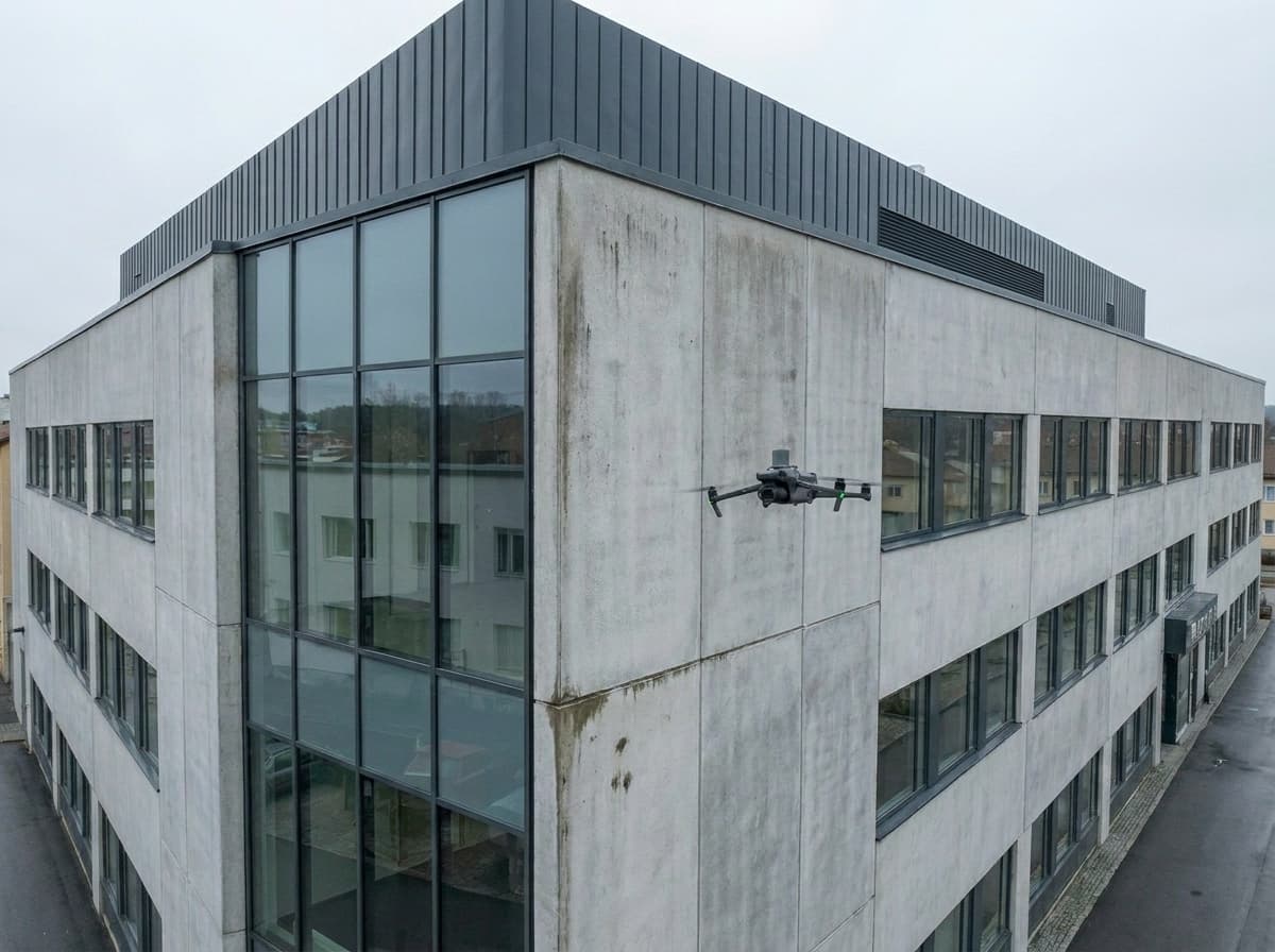Fasadinspektion med drönare