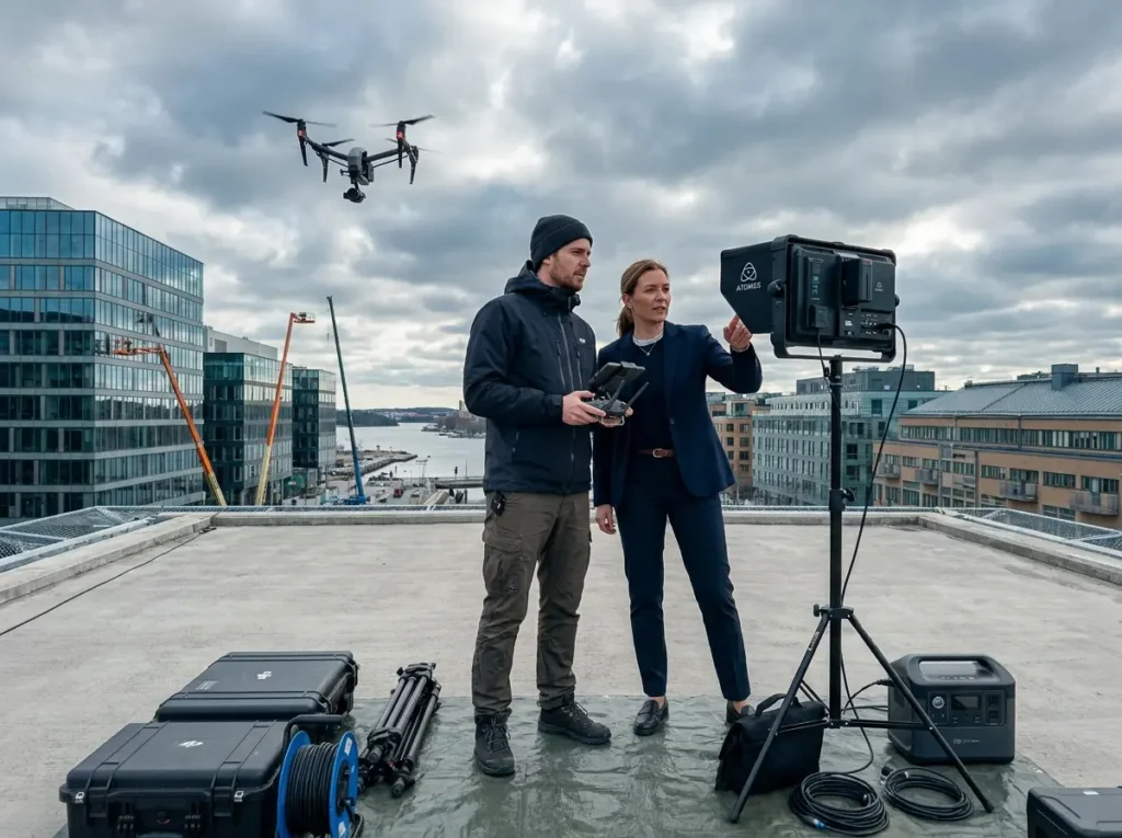 Reklamfilm med drönare för marknadsföring